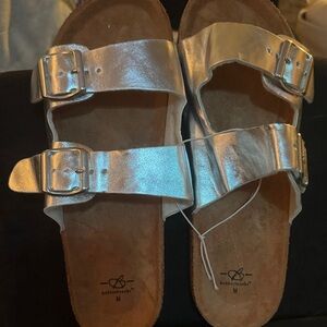 Silver Women's Sandals (7-8)